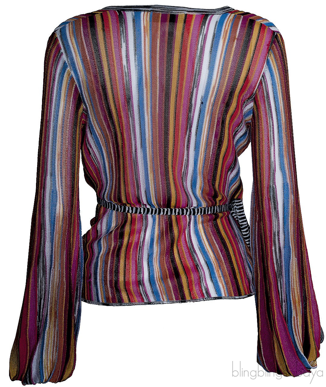 Multicolor Wrap Cardigan