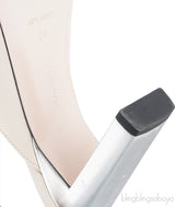 Isa Open Toe Mules Beige