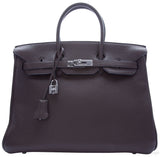 Birkin 35 Chocolate Taurillon Clem