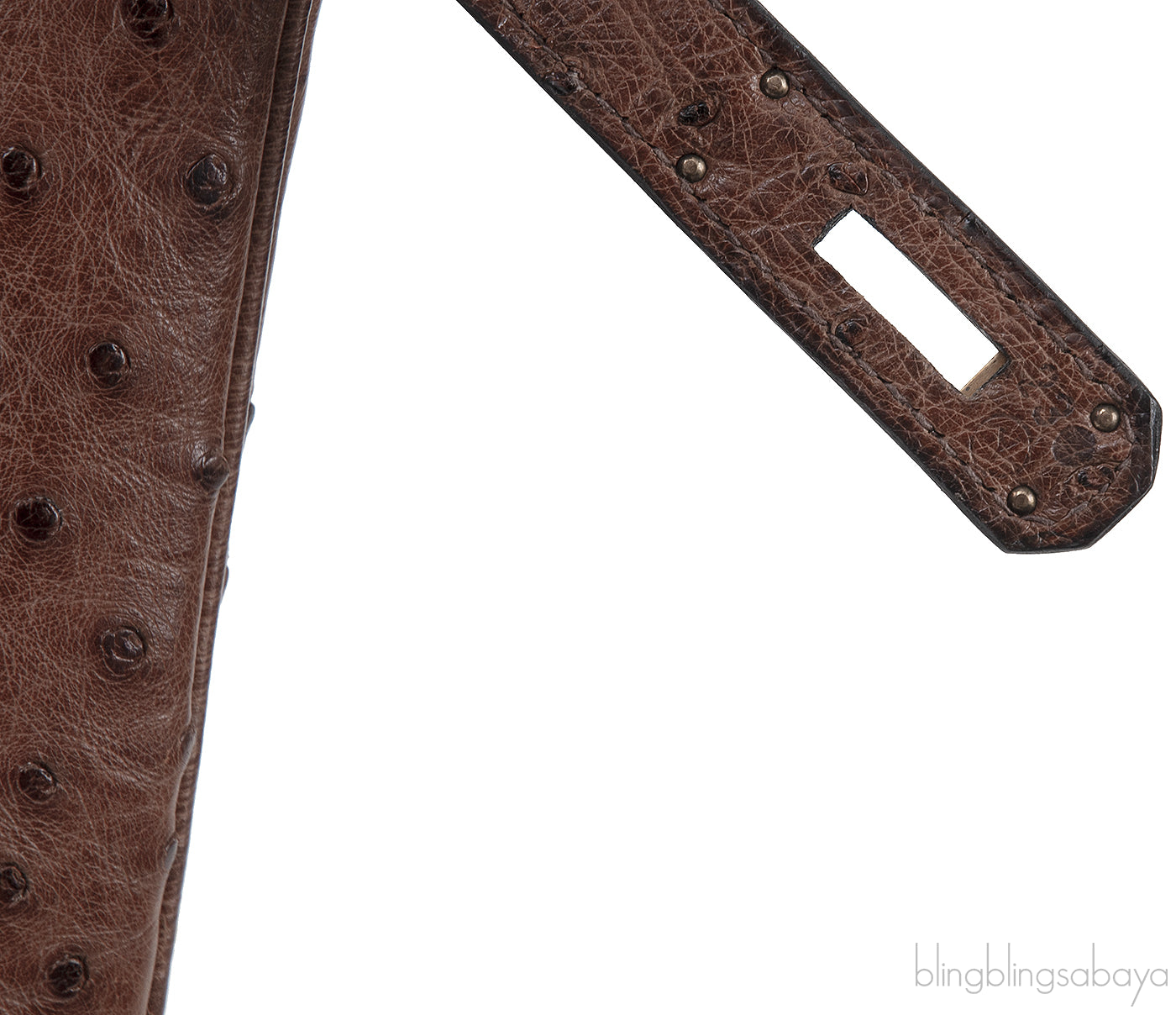 Hermes Vintage Birkin 35 Brown Ostrich GHW