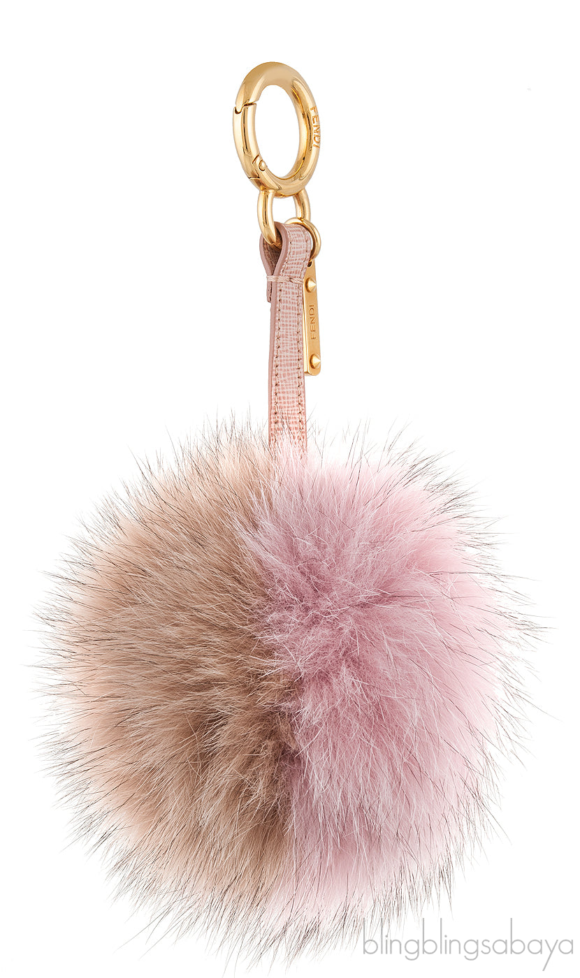 Fendi Bi-color Pom Pom Charms