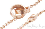 Rose Gold LOVE Chain Bracelet