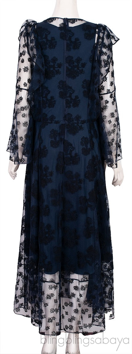 Sheer Lace Overlay Dress