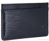 Black Epi Card Holder