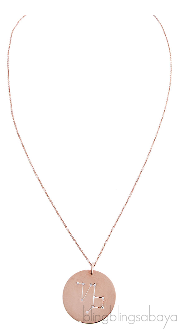 Capricorn Diamond Pendant Necklace
