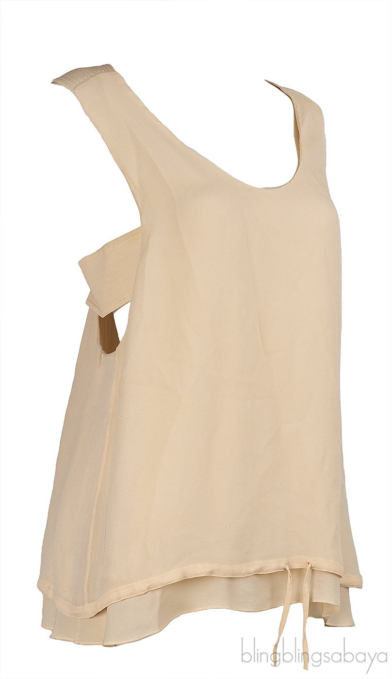 Chloe Apricot Pink Sleeveless Top
