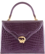 Signature Amethyst Crocodile Bag