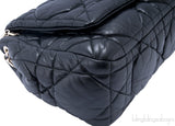 Black Quilted Leather Shoulder Bag