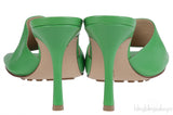 Bottega Veneta Green Stretch Leather Sandals