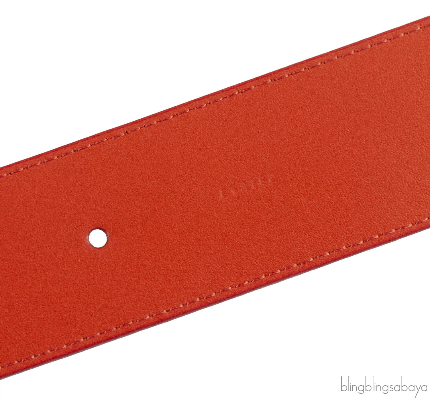 Louis Vuitton Epi Leather Logo Initial Orange Belt