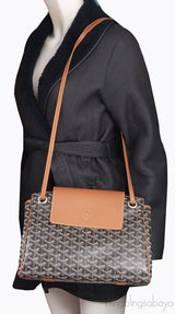 Goyard Black & Tan Routte Suople Bag PM