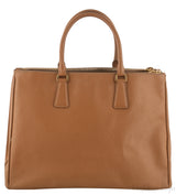 Gold Saffiano Double Zip Tote