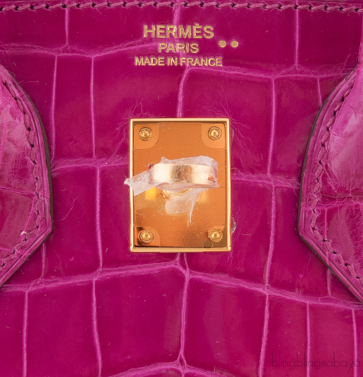 Birkin 25 Rose Sheherazade Crocodile