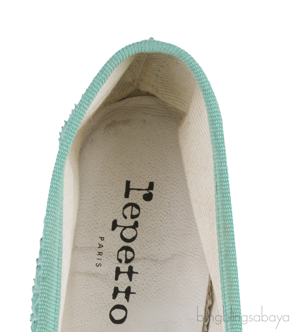 Green Python Ballet Flat