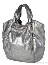Givenchy Metallic Grey GG Leather Hobo Bag