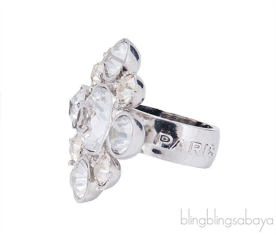 Flower Crystal CC Ring