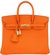 Birkin 25 Orange GHW