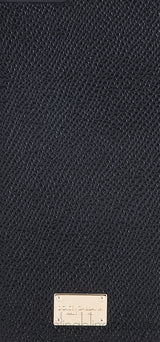 Black Textured Leather iPhone Case
