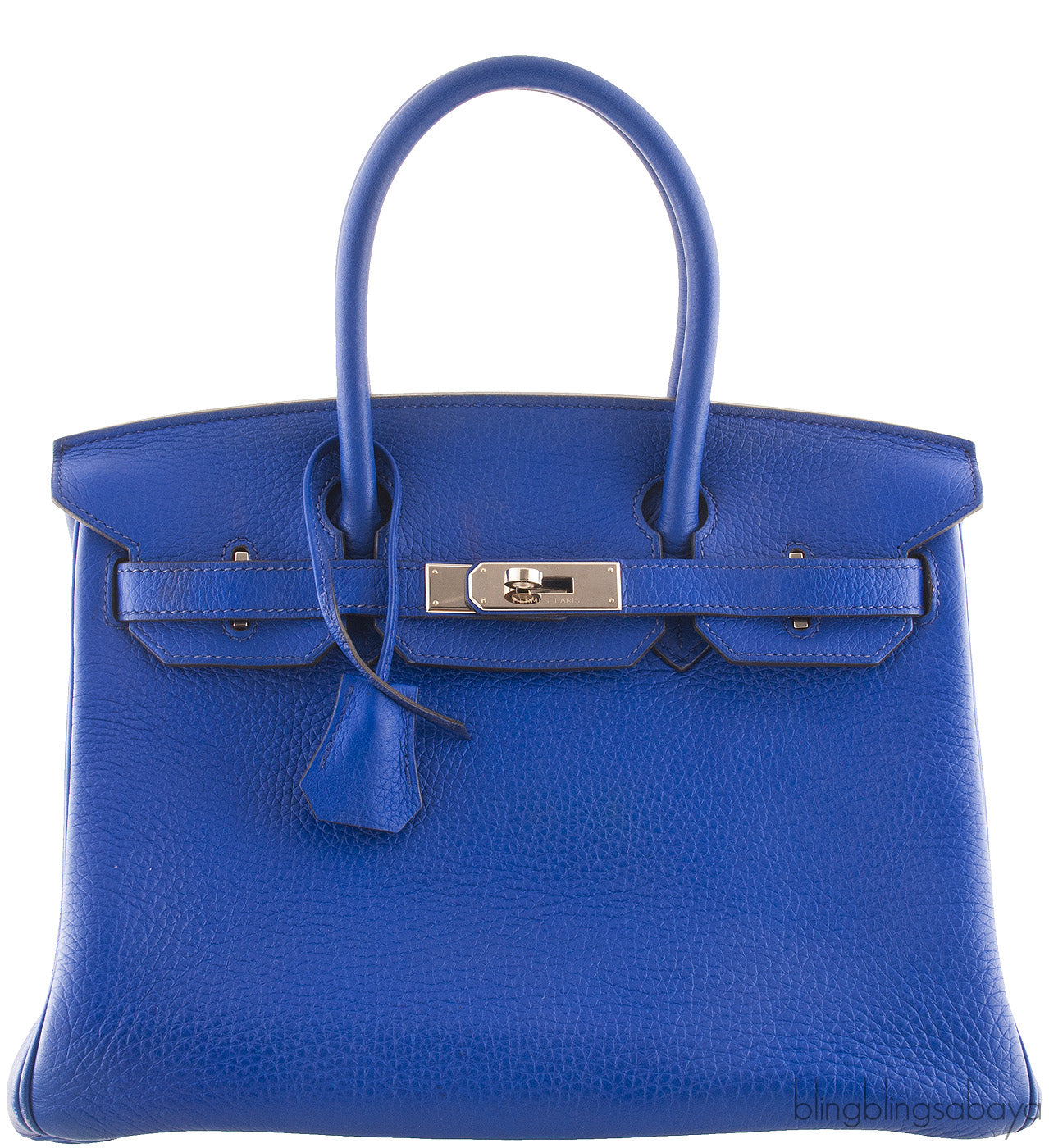 Birkin 30 Blue Electric PHW