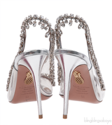 Aquazzura PVC Crystal Slingback Heels