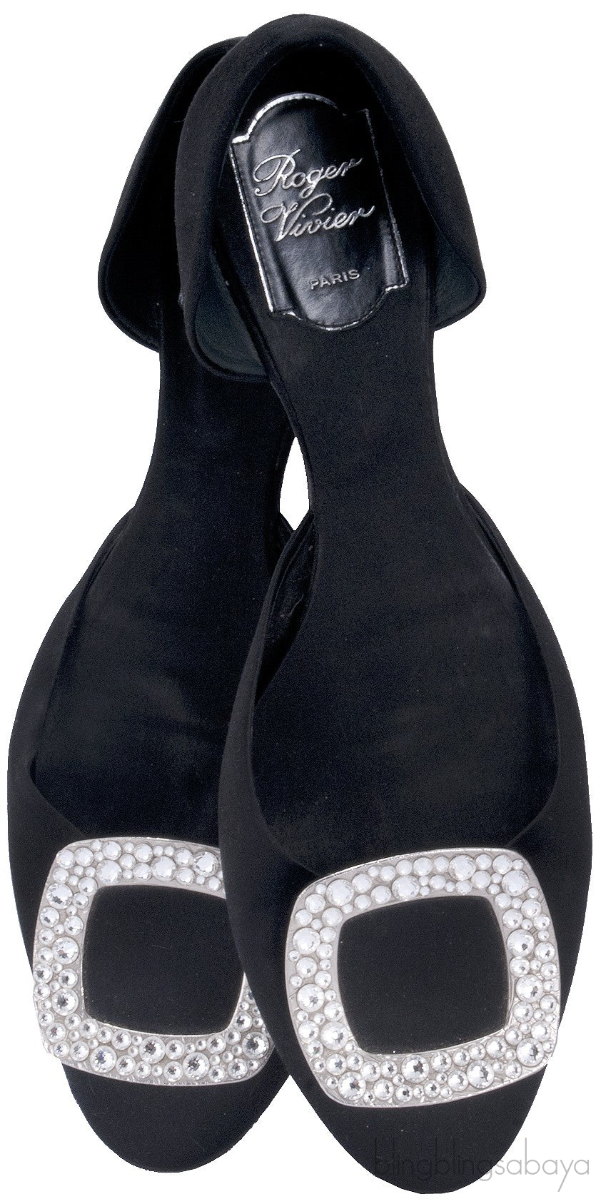 10 MM Satin Swarovski Flats