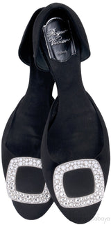 10 MM Satin Swarovski Flats