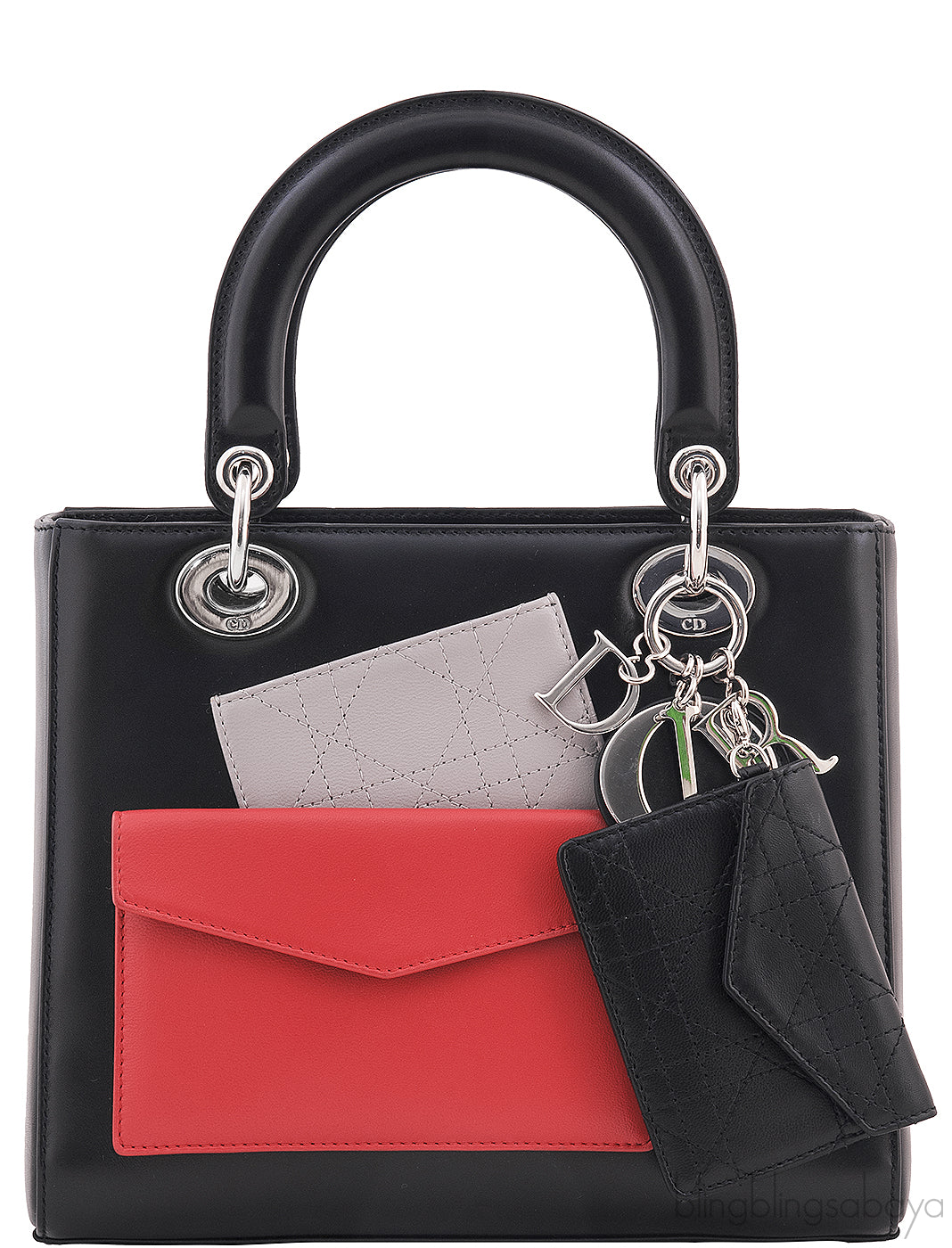 Lady Dior Black w/ Front Pocket*