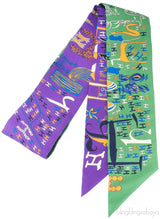 Bi-color Printed Twilly