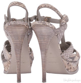 Tribute Python Leather Sandals