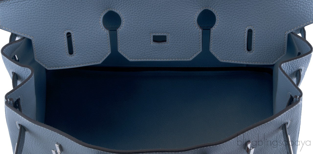 Birkin 35 Blue Lin Togo
