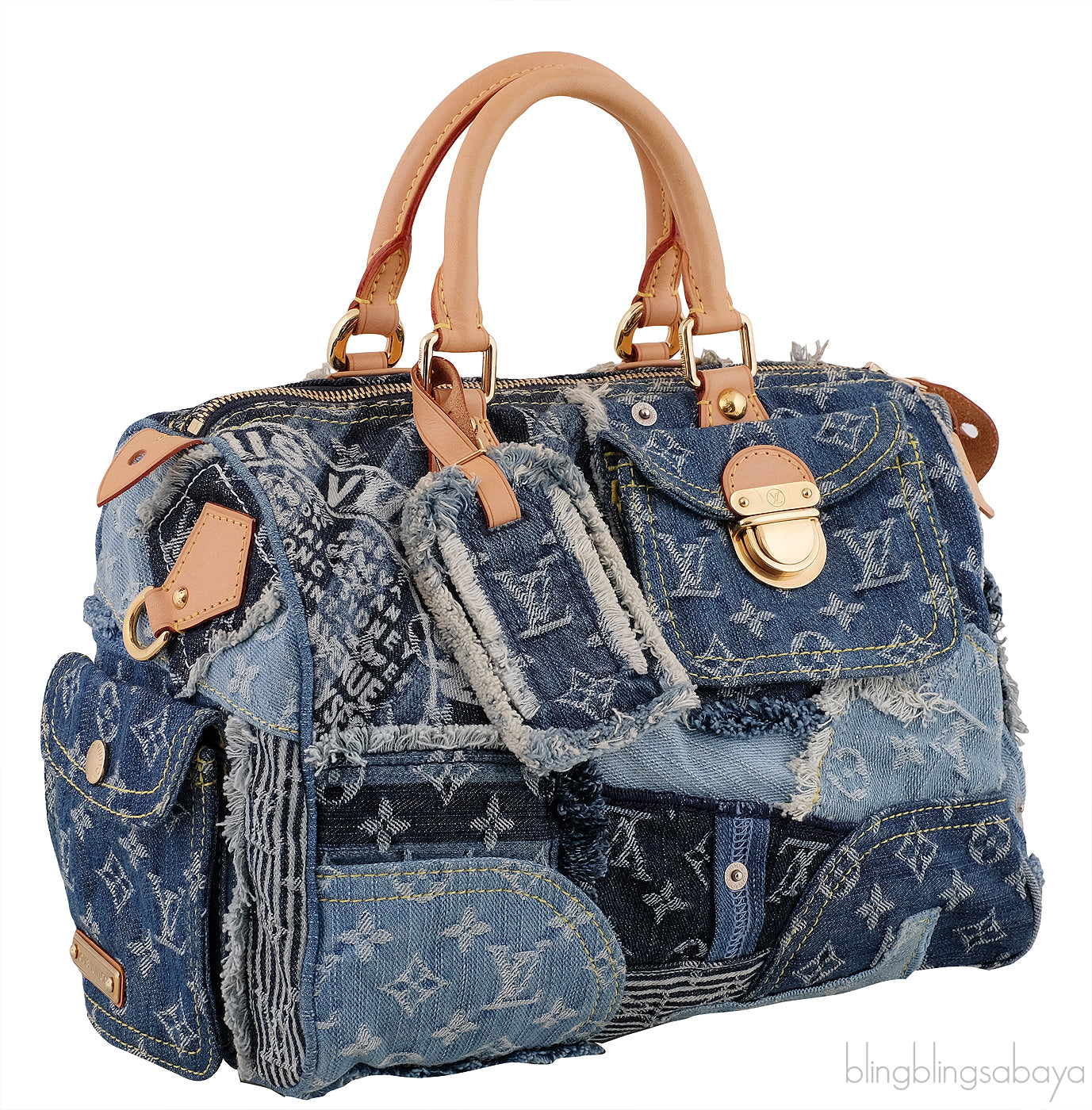 Denim Patchwork Speedy 30