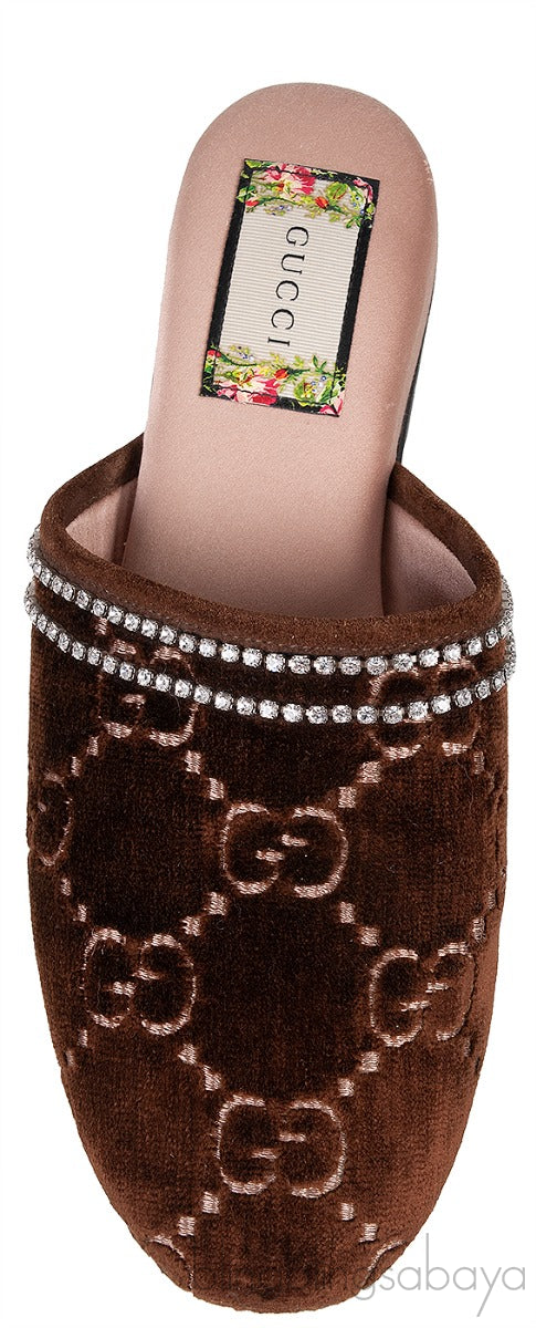 GG Velvet Slippers