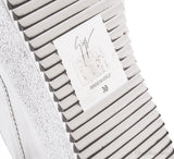 Silver Metallic Leather Sneaker