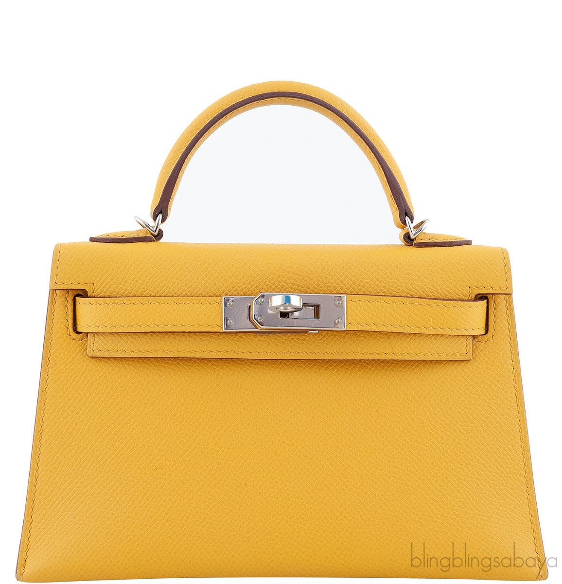 Kelly 20 Mini Sellier Jaune Epsom PHW