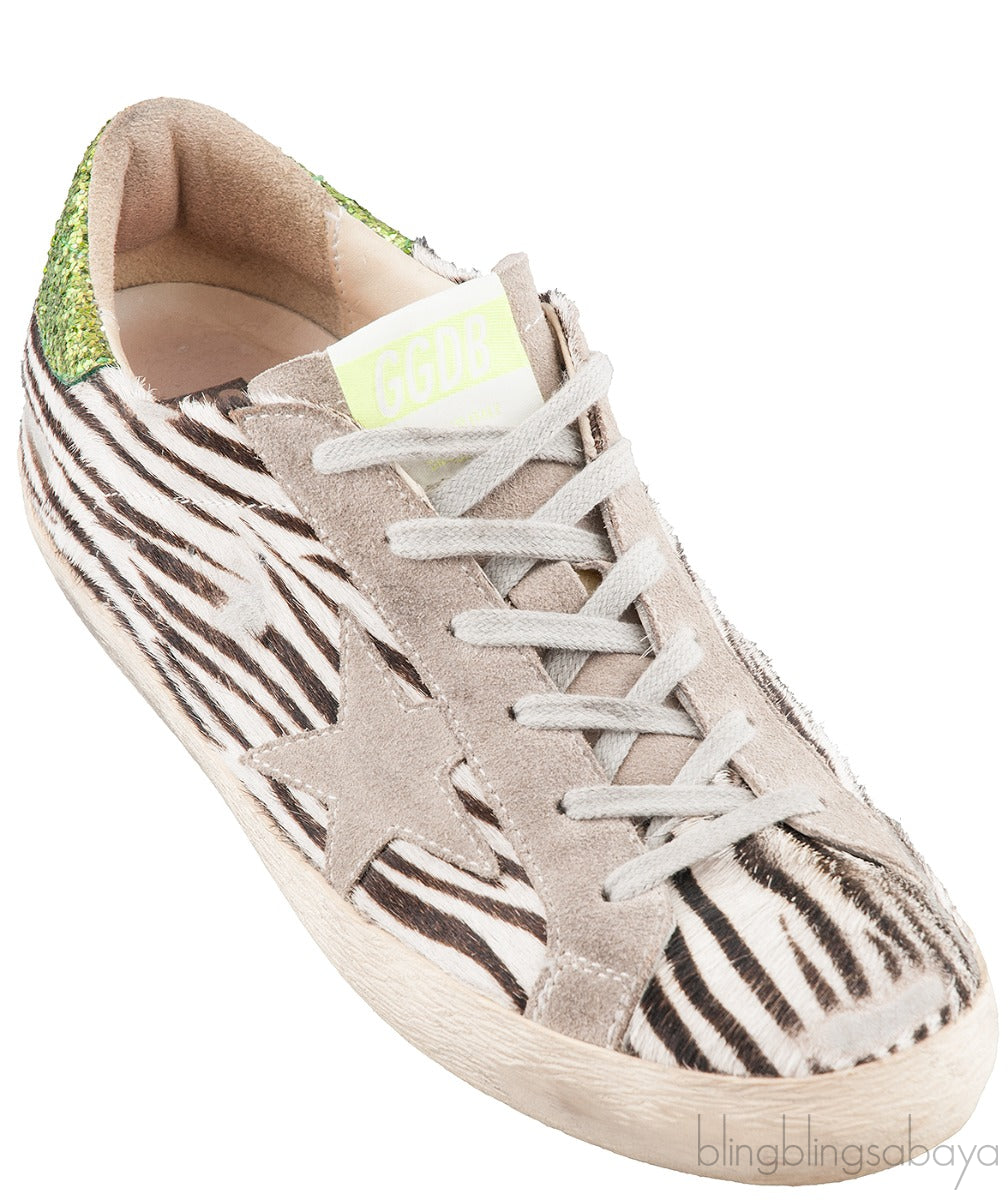Superstar Zebra Pony Hair Sneakers