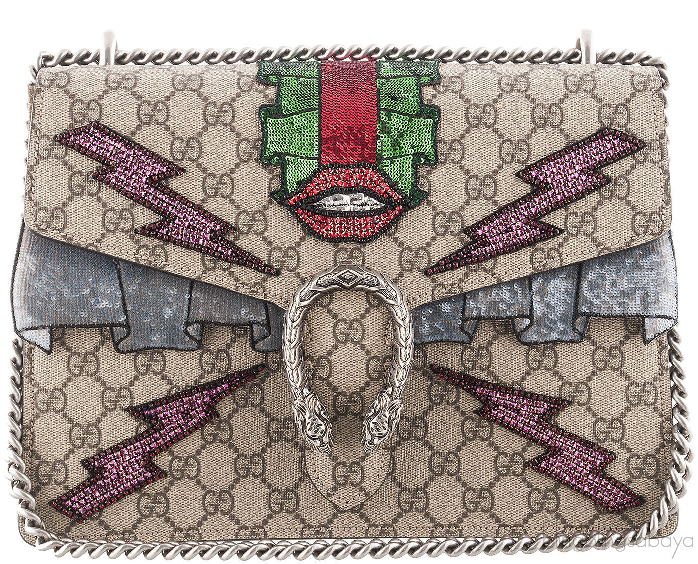 Dionysus GG Supreme Embroidered Bag