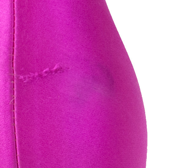 Fuchsia Satin Iriza Heels