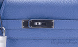 Kelly 35 Blue Paradise Taurillon Clem.