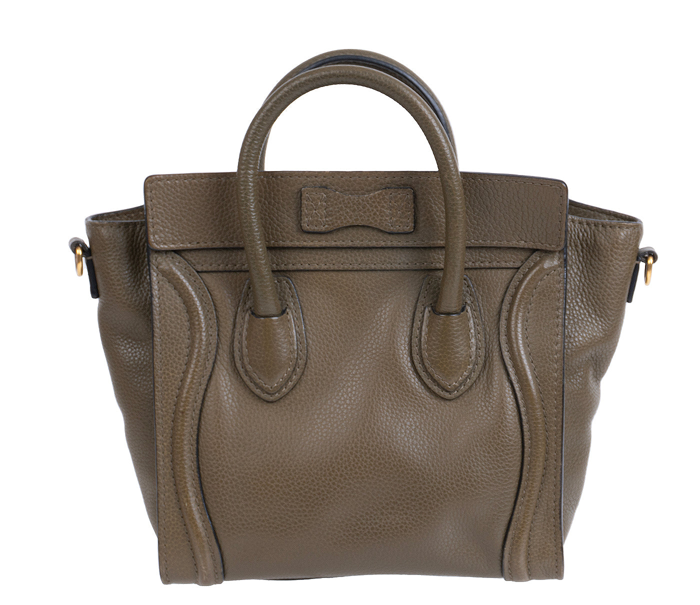 Celine Nano Olive Green Shoulder Bag