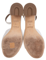 Hermes Viaggio 60 Calfskin White Sandals 37