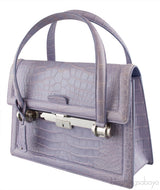 Christian Dior Mitzah Lilac  Crocodile Medium Tote