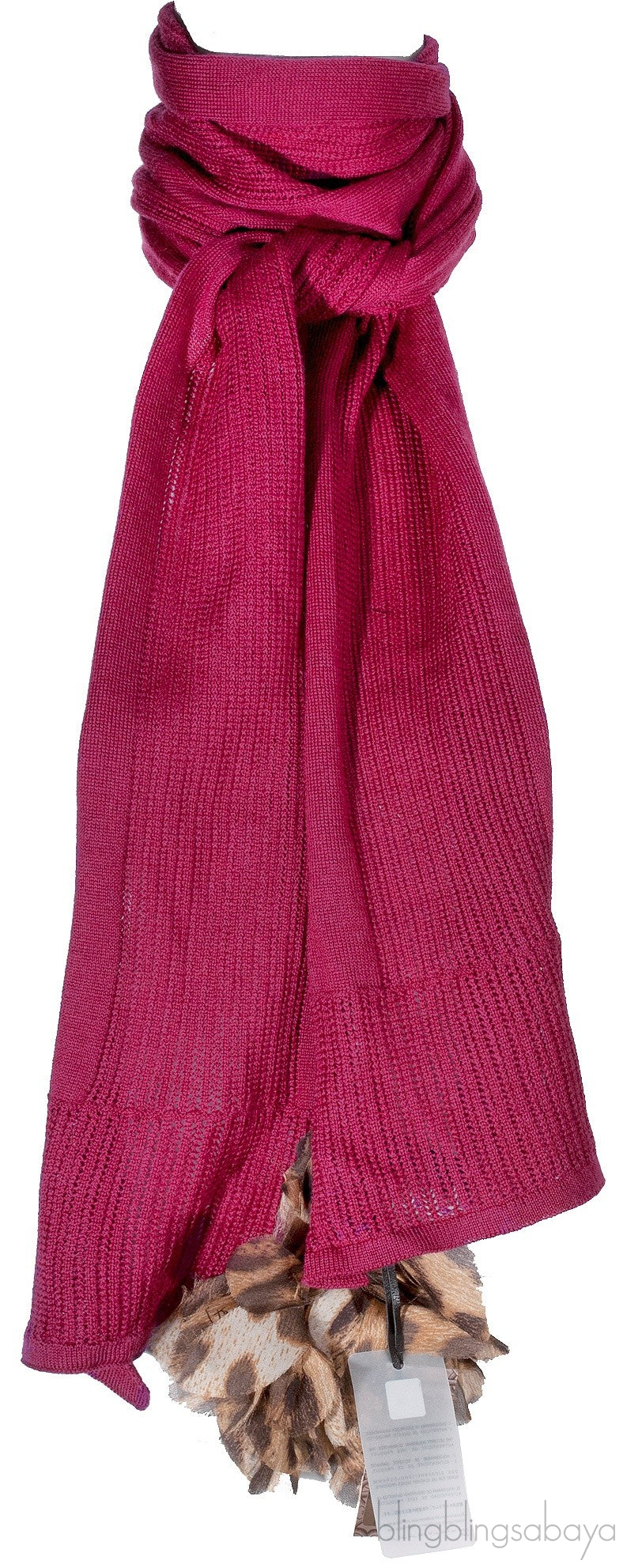 Fuchsia Wool Scarf & Hat