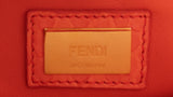 Fendi Orange Python Mini Peekaboo Bag
