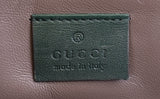 Gucci Crystal Embellished Horsebit Green Crocodile Mini Clutch