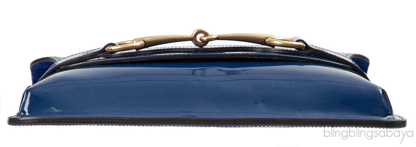 Gucci Bright Bit Patent Leather Shoulder Bag