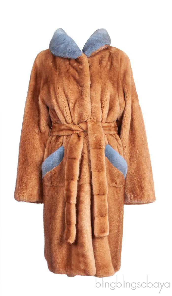 Brown Mink Fur Coat