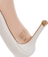 Gianvito Rossi White Leather 85 Pointed Toe Heels