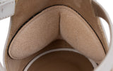 Hermes Viaggio 60 Calfskin White Sandals 37