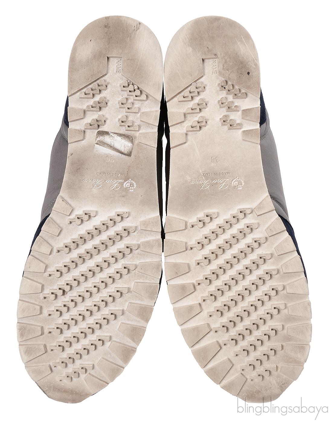 Loro Piana My Wind Microfibre & Suede Blue Sneakers
