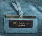 Yves Saint Laurent Green Ostrich Top Handle Bag